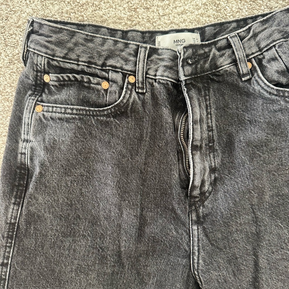 Mango faded black jeans.